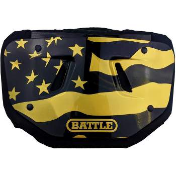 Battle Sports American Flag 2.0 Chrome Football Back Plate - Gold
