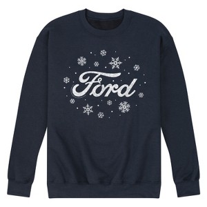 Men's - Ford - Ford Logo Snow Graphic Fleece Sweatshirt - 1 of 4
