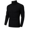 WhizMax Men's Turtleneck Long Sleeve Cable Knit Sweater - 2 of 4