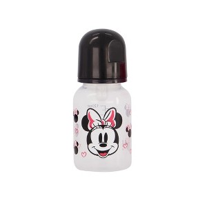 Disney Baby Minnie Mouse Black & White Hearts Minnie 5 oz Baby Bottle - 1 of 1