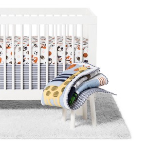 Bedtime Originals 3pc Baby League Crib Bedding Set - Blue