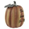 Northlight Autumn "Bless the Harvest and Give Thanks" Pumpkin Decoration - 10" - Orange - 3 of 4
