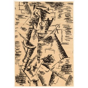 HomeStock Masters Sprinter Cream & Charcoal 5x7.6, Contemporary, Power Loomed - 1 of 4