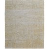 Yellow and Ivory Abstract Hand Woven Area Rug - 4 of 4