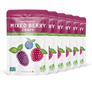 Nature's Turn Freeze-Dried Fruit Snacks - Mixed Berry Crisps -  No Sugar Added, Non GMO, Gluten Free, Nothing Artificial (1.2oz) 6-Pack - 1 of 4