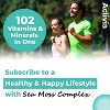 Aclivia Organic Irish Sea Moss Capsules with Bladderwrack & Burdock Root – 102 Minerals – Thyroid & Immune Support – Non-GMO – 60 Count - 4 of 4