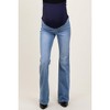 PinkBlush Light Blue Vintage Wash Flare Maternity Jeans - 4 of 4