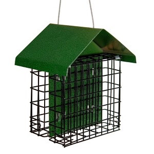 JCS Wildlife Metal House Double Suet Cage - 1 of 2