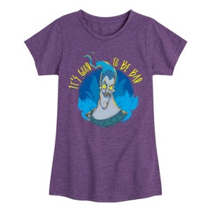 Girls' - Disney Villains - Its Good To Be Bad Hades Fitted Short Sleeve Graphic T-Shirt - 1 of 4