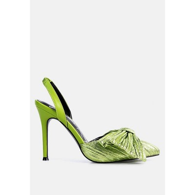 Kiki Bow Embellished Slingback Sandals