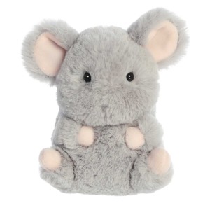 Aurora Mini Frisk Mouse Rolly Pet Round Stuffed Animal Gray 5" - 1 of 4