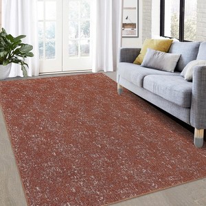 Area Rug, Contemporary Farmhouse Carpet, Stain Resistant Rugs Low Pile Accent Rug, Non-Slip Accent Front - 1 of 4