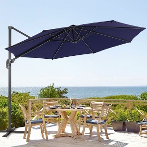 Sonkuki Outdoor 11FT Round Offset Patio Cantilever Aluminum Umbrella - 1 of 4