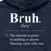 Men's - Instant Message - Bruh Definition Graphic Fleece Pullover Hoodie - 2 of 4