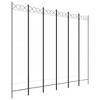 vidaXL 6-Panel Room Divider White 94.5"x78.7" Fabric - 2 of 4