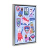 Stupell Industries Winter Ski Dogs Collage Floating Frame Canvas Art - 2 of 4
