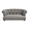 LAOTIES 36" Chesterfield Dog Sofa Bed,Medium Pet Bed,Tufted Rolled Back,High Density Foam - 3 of 4