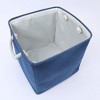 Unique Bargains Fabric Collapsible Sturdy Rope Handle Foldable Storage Bins 13" - 3 of 4