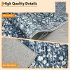 Large Area Rug 8x10 Living Room Carpet with Anti-Slip Backing, Low Pile Vintage Pearl Velvet Rug, Machine Washable Non-Shedding Soft Rug for Bedroom, - 2 of 4
