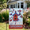 Northlight Patriotic Birds and Birdhouse "Welcome" Outdoor Garden Flag - 18" x 12.5" - 3 of 4