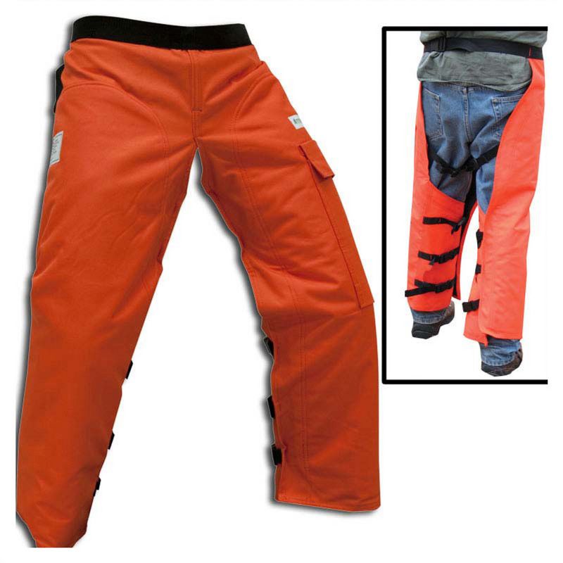 Forester Wrap Around Chainsaw Chaps - Orange, 1 of 2