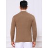 INSPIRE CHIC Men's Slim Fit Crew Neck Long Sleeve Soft Twist Textured Cable Knit Pullover Sweater - 3 of 4