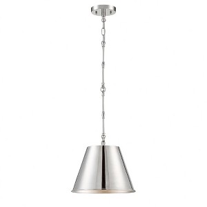 Savoy House Alden 1 - Light Pendant in  Polished Nickel - 1 of 4