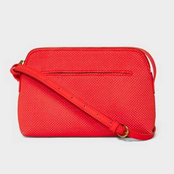 Leather crossbody bag Chloé Red in Leather - 28852750