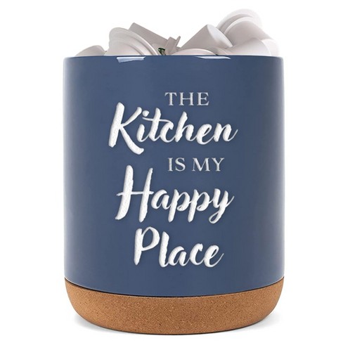 Elanze Designs Happy Place Navy Blue X large Cork Bottom Kitchen K cup Coffee Pod Holder Target