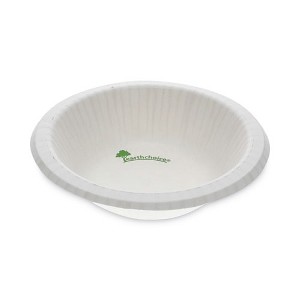 Pactiv Evergreen EarthChoice Pressware Compostable Dinnerware, Bowl, 12 oz, White, 750/Carton - 1 of 3