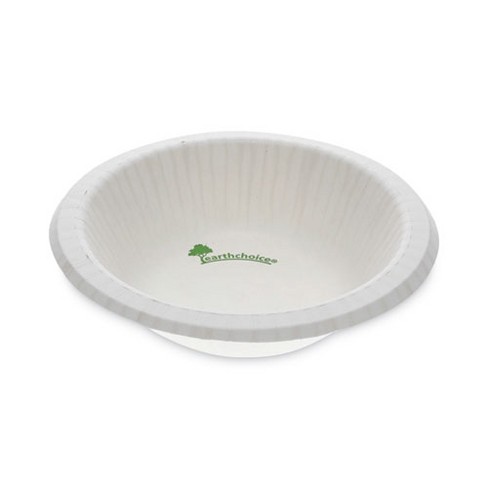 Pactiv Evergreen EarthChoice Pressware Compostable Dinnerware, Bowl, 12 oz, White, 750/Carton - image 1 of 3