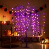 LIGHTSHARE Electric Halloween Willow Tree with Spiders Cobweb LED Outdoor Light Stakes Orange - 3 of 4