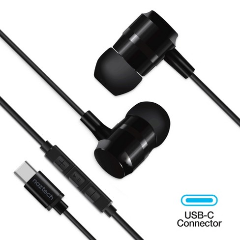 Naztech Platinum High Fidelity Usb c Earbuds Black Target