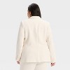 Women's Signature Crepe Nipped Waist Blazer - A New Day™ Cream - 2 of 3
