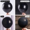 PartyWoo Balloons Black Matte 18 12 10 5 Inch 140 pcs - 3 of 4