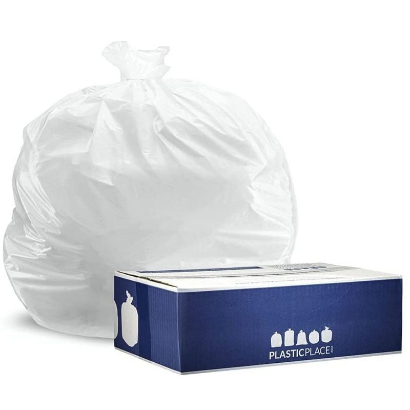 Plasticplace 55-60 Gallon Trash Bags, 0.7 Mil, 38"x58", (100 Count), 1 of 4