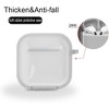 HTUTWOO Compatible with AirPods Pro 2, Transparent Two Colors Diamond Protective Cover, Scratch Impact Resistant with Keychain, Cleaning Kit - 4 of 4