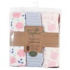 Touched by Nature Baby Girl Organic Cotton Swaddle Wraps, Pink Rose, 0-3 Months - 2 of 2