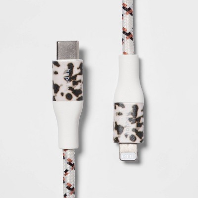 Photo 1 of heyday 6 Lightning to USB-C Braided Cable - Light Tort