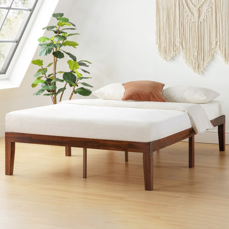 16" Naturalista Classic Solid Wood Platform Bed - Mellow, 1 of 8