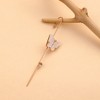 SOHI Women's Ivory White The Papillon Cuff Earrings - 2 of 4