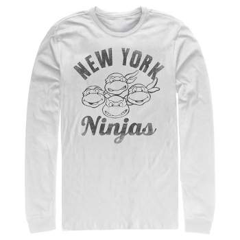 Men's Teenage Mutant Ninja Turtles Distressed New York Ninjas Long Sleeve Shirt
