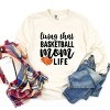 Simply Sage Market Women's Basketball Mom Life Long Sleeve Garment Dyed Tee - 3 of 4