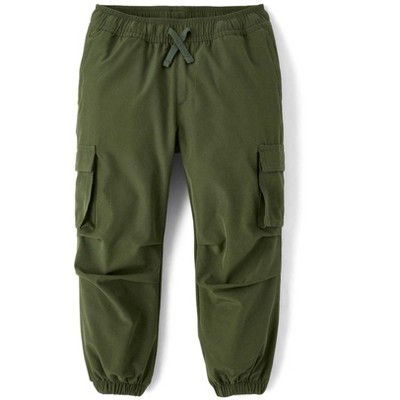The Children's Place Boys Quick Dry Lined Parachute Cargo Jogger Pants