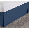 LISM 14 Inch Drop Microfiber Bed Skirts Hotel Quality Pleated Shrinkage and Fade Resistant - 3 of 4