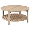 Coaster,Fowler 2-piece Round Coffee and End Table Set Natural - 4 of 4
