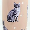 E & S Imports 7.0 Inch Tabby, Silver Serengeti Tumbler Tumblers - 3 of 3