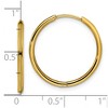 Chisel Stainless Steel Polished Yellow IP-plated 1.6mm Hinged Hoop Earrings - 4 of 4