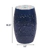 MOEPISY 12 inch Mosaic Patio End Table, Dark Blue - 4 of 4