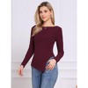 INSPIRE CHIC Women's Long Sleeve Boat Neck Irregular Casual Knit Sweater - 4 of 4